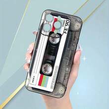 Vintage Tape Pattern Phone Case, Full Body Protect Decorative Phone Protector Cover, Phone Accessories Compatible With IPhone 11 12 13 14 Series - 黑色 - 查看 4