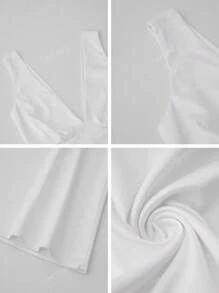 Look Polly Summer Women Dresses,Solid Color Silk Long Skirt Suspender Dress,Wedding Women Dresses Fall Women Clothes, Back To School Clothes,All White Party Outfit Women Off-The-Shoulder Dress Prom Dress,Elegant And Sexy V-Neck Long Dress