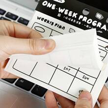 30 Stücke süßes Wochenplaner Blatt: Ideal für Haftnotizen und Bürodekoration - rechteckig