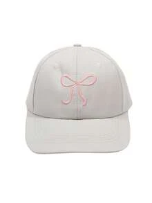 Sweet Bowknot Embroidery Baseball Hat For Women Solid Color Korean Girl Peaked Cap Outdoor Soft Cotton Snapback Sun Visors Hat - Multicolor - View 13