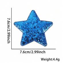 4th Of July Sequined Star Hair Clip, Party Decorative Five-Pointed Star Hair Clip Accessory