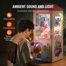 Claw Machine, 0-3" Jaw Diameter 0-5" Jaw Lifting, Crane Prize Grabber Commercial Arcade Game Toys, Cool Fun Grab-And-Win Machine W/ Light And Sound, Dispenser Vending Toy - US A Type Plug(110-127V) - View 4