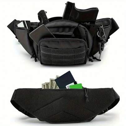 Waterproof Tactical Waist Pack - Holster-Ready Everyday Carry Bag In Durable Oxford Cloth