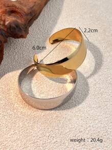 1 pieza Pulsera minimalista de acero inoxidable con baño de oro de titanio, regalo de joyería para el Día de San Valentín, uso diario