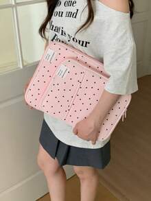 Korean-Style Laptop Bag, Multi-Functional Shock-Absorbing Laptop Bag, Compatible With 10/11/12.9-Inch IPad And 13-Inch Laptops - Pink - View 7