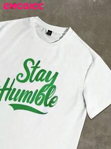 EMCGICC Men's Summer Short Graphic Tees Sleeved Pure Cotton Comfortable And Breathable Casual Outdoor Street Round Neck T-Shirt, A High-Quality Fashion Brand, A Surprise Gift For Family And Friends. - 白色 - 查看 3