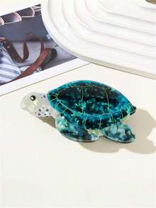 1 件/2 件/4 件女士甜美可爱仿真海龟发夹，海滩度假发爪，日常装扮，发型装饰，优雅可爱的波西米亚风配饰，爪夹