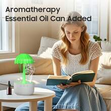 Jellyfish Dance Small Humidifier, Cute Mini Humidifier With 7 Colors Night Light, Auto Shut Desk Essential Oil Diffuser, 300ml Capacity, Humidifiers For Bedroom - Multicolor - View 5