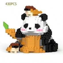 1 Set DIY Cute Panda Series, Multiple Building Methods In 1 Box, Leisure Building Block Toy, Panda Theme Puzzle Building Blocks, Creativity Toy, Ideal For Holiday, New Year, Spring Festival Interesting Pet Building Blocks, Fun Small Building Challenge, Cultivate Hands-On And Brain Skills, Building Block Set, DIY Creative Home Decor Toy, Adult Building Block Set Gift, Perfect For Holiday, Birthday, Christmas Gifts