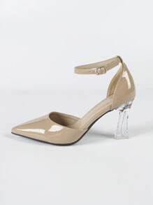 Zapatos de tacón alto con punta puntiaguda, moda para mujeres, año 2025