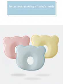 Almohada moldeadora para recién nacidos y bebés de 0 a 12 meses, corrige la forma de la cabeza del bebé, especialmente diseñada para bebés con cabeza deformada/plana - Multicolor - Ver 4