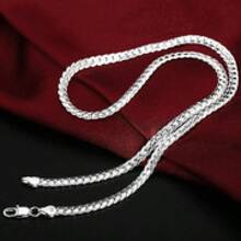 Sterling Silver 20-Inch Necklace Chain – Perfect For DIY Jewelry Projects, Weddings & Engagement Gifts - 銀色 - 查看 1