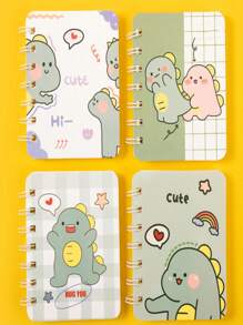 4 قطع دفتر بحجم A7 ، 80 صفحة ، دفتر تخطيط ، دفتر كتابة ، لوازم مدرسية ومكتبية ، بحجم محمول ، مناسبة للعودة إلى المدرسة ، التخرج ، هدايا عيد الأطفال ، جوائز تعليمية