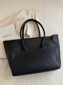 Old Moeny 轻便简约翻盖大容量手提包，适合青少年、女性、大学生、年轻职业人士和上班族，是大学、通勤、户外活动、旅行和郊游的理想之选，也是返校、大学、高中、工作、商务、通勤和休闲商务场合的完美选择。 - 黑色 - 查看 7