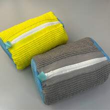 Slouchy Shoe Washing Bag For Washing Machine, Shoe Cleaning Bag, Laundry Bag, Shoe Protection, Chenille Mesh Net