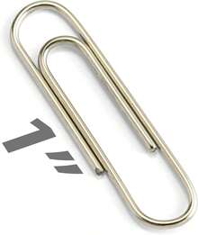 Small3 Size Paper Clips, Silver, 200 In Pack (97219) - 1 - 查看 3