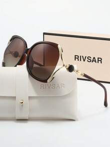 Óculos de Sol Polarizados de Moda Retrô RIVSAR para Mulheres, Acessório Elegante para Festa, Viagem, Reunião, Verão, Joia, Férias, Marca Premium, Presente de Festival, Dia dos Namorados, Natal, Halloween, Presente Ideal para Passeios, Praia, Férias à Beira-Mar e Presentes para Família e Amigos