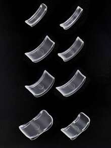 8pcs/Set Transparent Ring Size Adjuster, Invisible Ring Adjuster, Female Finger Loose Ring Size Reduction Invisible Sticker Transparent DIY Sewing Jewelry Tool Set Adjuster Set, Suitable For Loose Rings - Perfect For Wedding Rings And Jewelry Comfort For Women Storage Organizer Travel Essentials Back To School Dormitory Storage - Multicolor - View 3