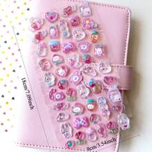 1pc 3D Cartoon Animal Waterproof Transparent Crystal Decorative Sticker, Can Decorate Stationery, DIY Phone Cases, Laptops,School Supplies,Back To School