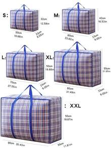 1 bolso plegable para mover, bolso tejido de gran capacidad, bolso de piel de serpiente, bolsoóvil portátil impermeable, azul - SG - Ver 1