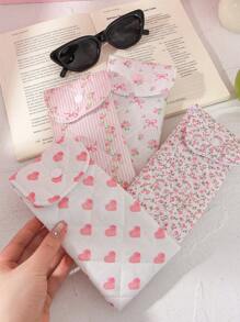 1pc Cute Glasses Bag, Glasses Storage Box For Girls, Sunglasses Accessories, With Cute Style, Cartoon Design And Girly Pattern, Perfect To Protect Sunglasses, A Great Gift. , Gender Reveal Party, Perfect Choice For Birthdays, Weddings, Parties, Perfect Gift For Colleagues, Friends And Family, Back To School Gift, Great Gift For Summer Vacation, Travel