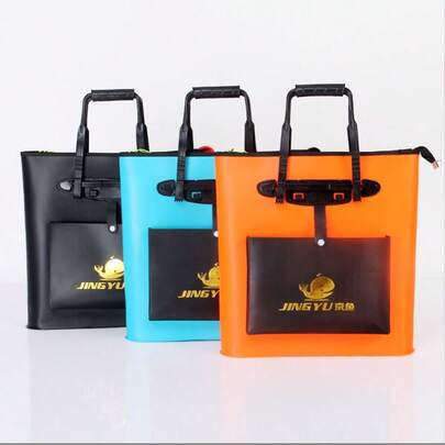 1pc Fish-Protecting Carry Bag, Portable Fishing Gear Bag With Fish Holding Compartment