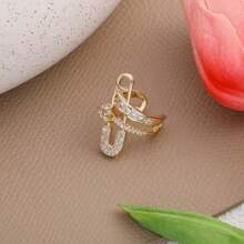1 pieza de Broche de pentágono de circonita, Anillo de circonita para uso diario, Regalo