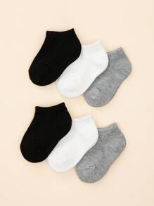 6 perechi de șosete moi și drăguțe, decoltate, până la gleznă, pentru bebeluși și copii