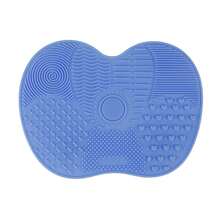 1-2pcs Small Apple Shaped Silicone Scrub Pad, Convenient Cleaning Tool With Suction Cup, Makeup Brush Cleaner Mat - Multicolor - View 14