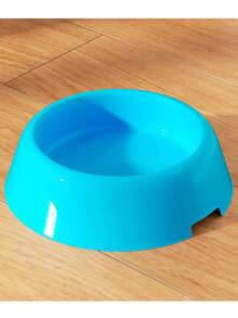 4pcs Assorted Multi-Color Reusable Plastic Pet Bowls For Puppies & Kittens, Feeding & Drinking Bowls, Pet Birthday Party Supplies (Rose Red, Blue, Blue, Yellow, Green)