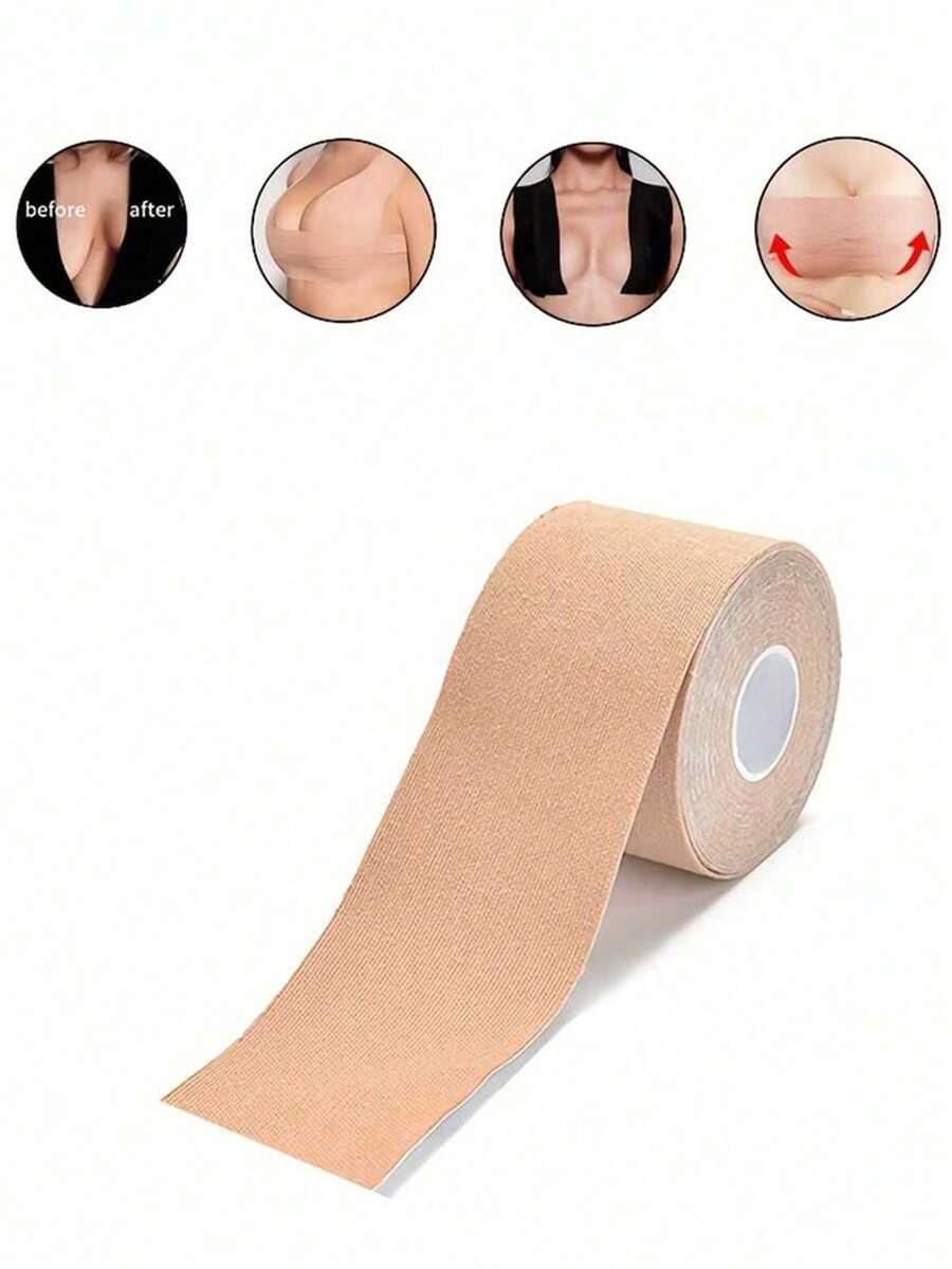 胸部胶带可提升和收紧您的乳房，包括身体胶带和无肩带胸罩 - 透气胶带，用于提升 A-E 罩杯和宽胸罩！