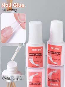 5/3/1 عبوة غراء أظافر فائق القوة، مناسب لألواح الأظافر والأظافر الاكريليك والأظافر المضغوطة، غراء أظافر، غراء أظافر بالفرشاة، مناسب للأظافر المضغوطة، طويل الأمد ومتين، قابل للتطبيق على الأظافر الاكريليك والأظافر الصناعية وغراء الأظافر الجيلية - متعدد الألوان - مشاهدة 3