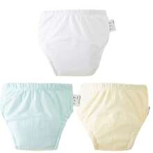 Set de 5 pañales de tela reutilizables para bebé, diseño minimalista y lindo en múltiples colores, adecuado para niños y niñas, pañales de entrenamiento para ir al baño a prueba de fugas, para todas las estaciones