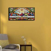 DIY Diamond Painting Kit (Frameless) - Last Supper Religious Pattern 5D Diamond Painting Handmade Mosaic, Suitable For Home Wall Decor - Multicolor - View 5