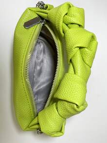 1 件时尚女士手提包、单肩包、斜挎包、挎包、邮差包、褶皱包，采用耐用 PU 材料制成，适合购物、约会、聚会、工作通勤，可调节肩带，佩戴舒适，优雅简约休闲女士手提包 - 綠色 - 查看 7