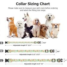 Pet Basic Dog Collars - Green Sunflower - View 3