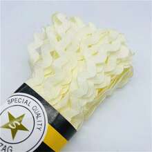 1 pieza 15 yardas Cinta en zig zag de 6mm de poliéster Cinta DIY para manualidades, material para decorar bodas, fiestas, Navidad, lazos - Elige colores - Ver 17