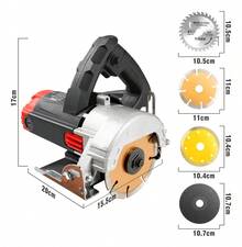 Máquina de corte de piedra 12000 rpm Handheld Multifuncional Máquina de corte de granito para madera de mármol de azulejos - Tipo de Enchufe A USA (110-127V) - Ver 5