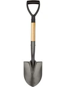 VNIMTI Shovel For Digging, Round Small Shovel With Wooden D-Handle, Metal Garden Shovel For Gardening, 28 Inches - 1 - View 2