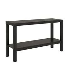 Parsons Console Table, Black Oak - Multicolor - View 3
