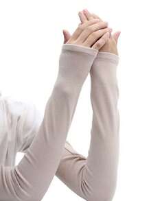 1 Pair Cashmere Warm Arm Warmers, Long Sleeve Covers For Women & Men, Thick Arm Sleeves For Driving, Autumn/Winter - Various - View 10