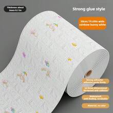 1pc Thick Self-Adhesive 3D Foam Wall Stickers | Waterproof Wall Covering Sticker | Baby Safety Essential | Room Decoration Wallpaper | Suitable For Nursery/Kindergarten