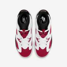 (GS) Nike Air Jordan 6 Retro 'Carmine' (2021) 384665-106 Athletic Sporty Basketball Skateboarding Casual Fashion Sneakers For Unisex Youth Kids - SOLE SERIOUSS - Red - View 4
