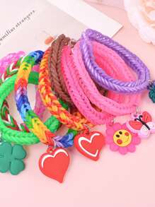 Set de kit de fabricación de pulseras de goma de 2700+/1600+/600+ piezas: kit de artesanía de pulseras trenzadas de colores aleatorios, regalo creativo para fiesta de cumpleaños, set de arte y manualidades que incluye herramientas de tejido, suministros para principiantes de joyería para mujeres