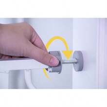 Puerta de , blanca, adecuada para anchos entre 29-34 pulgadas y 35-38.5 pulgadas, altura 30 pulgadas.Ancho 73.66 a 86.36 cm, ancho 88.9 a 97.79 cm, altura 76.2 cm. - blanco - Ver 8