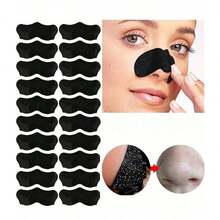 5片/10片/20片/30片/50片/100片深层清洁去黑头鼻贴，有效去除鼻部及面部毛孔杂质，自然去角质，温和疏通毛孔（使用前请将鼻子弄湿） - 彩色 - 查看 3