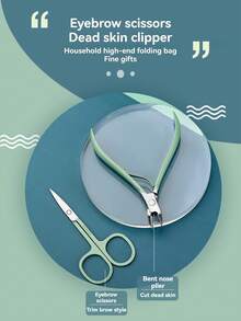 NEFOUME 1 Set Stainless Steel Manicure Clippers, Nail Clipper, Foot File Grooming Beauty Tools Nail Care Kit, Portable - Purple - View 8