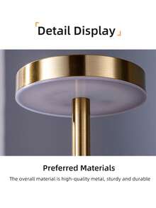 1 buah Lampu Logam Minimalis Gaya Eropa dengan Kecerahan & Warna yang Dapat Diatur, Pengisian Daya USB, Cocok untuk Dekorasi Rumah, Ruang Tamu, Kamar Tidur, Ruang Makan - beraneka warna - View 6