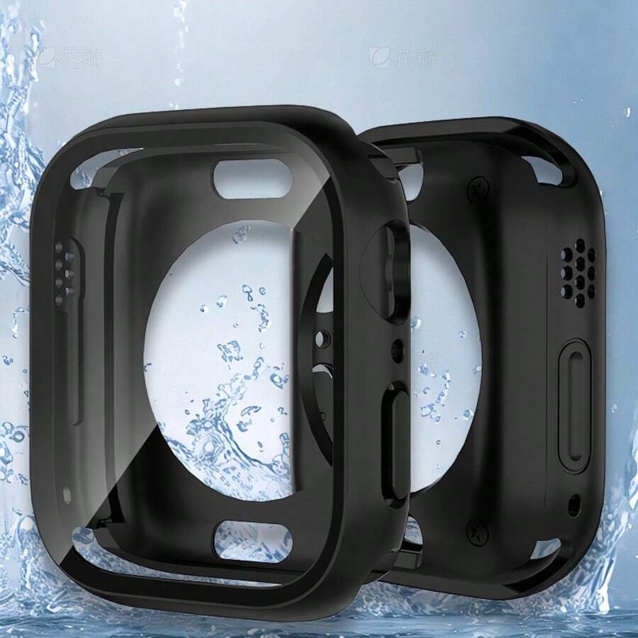 Etui ochronne na ekran kompatybilne z 42 mm 46 mm 44 mm 45 mm 40 mm 41 mm Twarda osłona ochronna PC do Series 10 9 8 7 6 5 4 Se