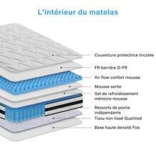 Mattress & Box Spring Sets - Black and White - View 3